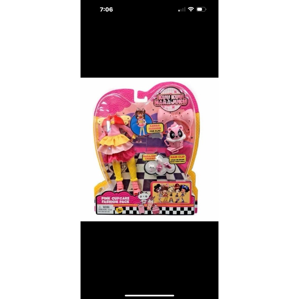 Kuu Kuu Harajuku‎ PINK CUPCAKE Fashion Pack Hairclip for You & The Doll